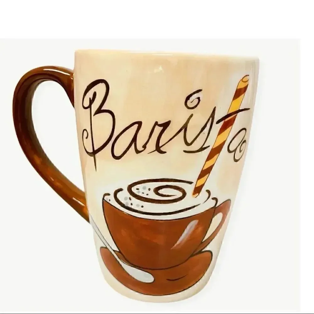 Vintage Clay Art Barista Ceramic Coffee/Tea Mug